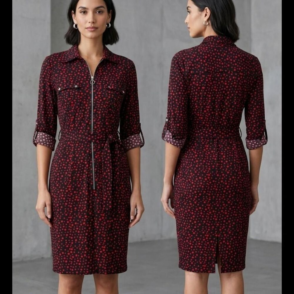 Ny-collection Women's Black and Red Dress